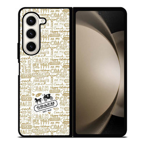 COACH NEW YORK COLLAGE Samsung Galaxy Z Fold 5 Case Cover COACH NEW YORK COLLAGE Samsung Galaxy Z Fold 5 Case Cover