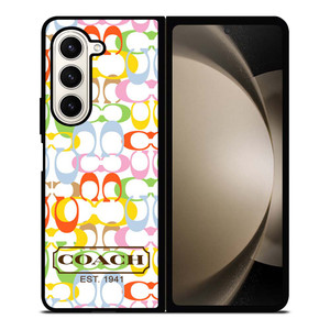 COACH NEW YORK COLORFUL Samsung Galaxy Z Fold 5 Case Cover