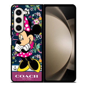 COACH NEW YORK CUTE MICKEY MOUSE Samsung Galaxy Z Fold 5 Case Cover COACH NEW YORK CUTE MICKEY MOUSE Samsung Galaxy Z Fold 5 Case Cover
