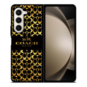 COACH NEW YORK GOLDEN Samsung Galaxy Z Fold 5 Case Cover COACH NEW YORK GOLDEN Samsung Galaxy Z Fold 5 Case Cover