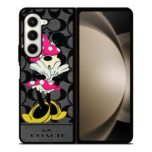 COACH NEW YORK MINNIE MOUSE Samsung Galaxy Z Fold 5 Case Cover COACH NEW YORK MINNIE MOUSE Samsung Galaxy Z Fold 5 Case Cover