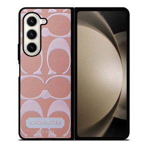 COACH NEW YORK PINK PATTERN Samsung Galaxy Z Fold 5 Case Cover