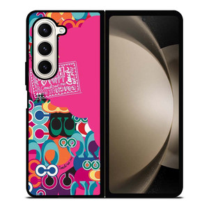 COACH NEW YORK POPPY COLOR FULL Samsung Galaxy Z Fold 5 Case Cover