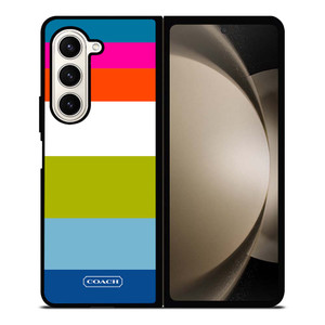 COACH NEW YORK STRIPE 2 Samsung Galaxy Z Fold 5 Case Cover