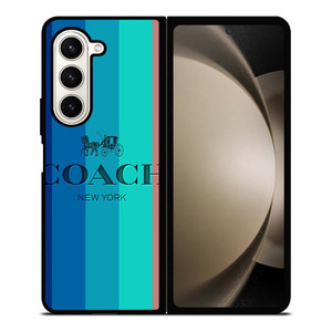 COACH NEW YORK STRIPES Samsung Galaxy Z Fold 5 Case Cover