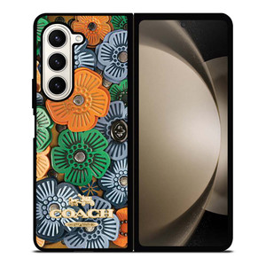 COACH NEW YORK TEA ROSE Samsung Galaxy Z Fold 5 Case Cover
