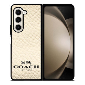 COACH NEW YORK WHITE Samsung Galaxy Z Fold 5 Case Cover COACH NEW YORK WHITE Samsung Galaxy Z Fold 5 Case Cover