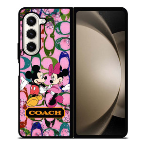COACH PINK MICKEY MINNIE Samsung Galaxy Z Fold 5 Case Cover COACH PINK MICKEY MINNIE Samsung Galaxy Z Fold 5 Case Cover