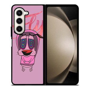COURAGE THE COWARDLY DOG FLY Samsung Galaxy Z Fold 5 Case Cover COURAGE THE COWARDLY DOG FLY Samsung Galaxy Z Fold 5 Case Cover