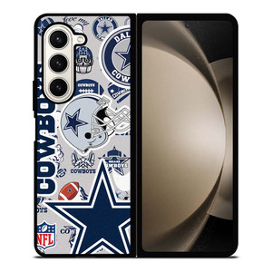 DALLAS COWBOYS NFL STICKER BOMB Samsung Galaxy Z Fold 5 Case Cover DALLAS COWBOYS NFL STICKER BOMB Samsung Galaxy Z Fold 5 Case Cover