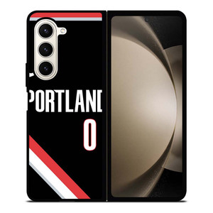 DAMIAN LILLARD PORTLAND TRAIL BLAZERS BLACK Samsung Galaxy Z Fold 5 Case Cover