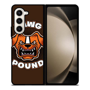 DAWG POUND CLEVELAND BROWNS Samsung Galaxy Z Fold 5 Case Cover DAWG POUND CLEVELAND BROWNS Samsung Galaxy Z Fold 5 Case Cover