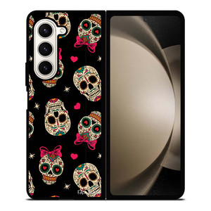 DAY OF THE DEAD CUTE PATTERN Samsung Galaxy Z Fold 5 Case Cover DAY OF THE DEAD CUTE PATTERN Samsung Galaxy Z Fold 5 Case Cover