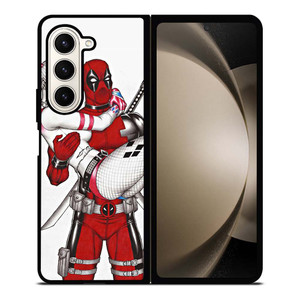 DEADPOOL HARLEY QUINN CARTOON Samsung Galaxy Z Fold 5 Case Cover DEADPOOL HARLEY QUINN CARTOON Samsung Galaxy Z Fold 5 Case Cover