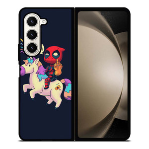 DEADPOOL UNICORN MIDDLE FINGERS Samsung Galaxy Z Fold 5 Case Cover