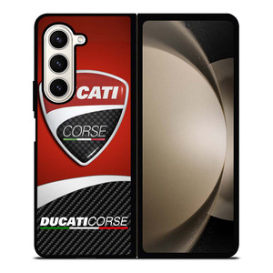 DUCATI CORSE LOGO CARBON Samsung Galaxy Z Fold 5 Case Cover DUCATI CORSE LOGO CARBON Samsung Galaxy Z Fold 5 Case Cover