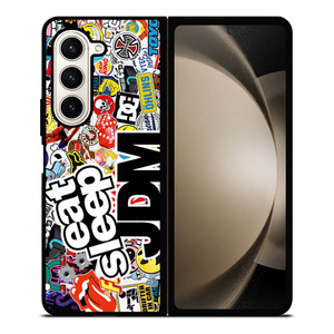 EAT SLEEP JDM Samsung Galaxy Z Fold 5 Case Cover