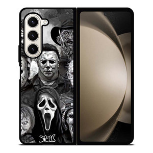 FAMOUS HORROR COLLAGE Samsung Galaxy Z Fold 5 Case Cover FAMOUS HORROR COLLAGE Samsung Galaxy Z Fold 5 Case Cover