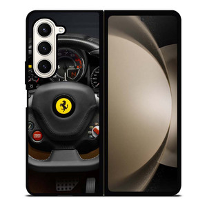 FERRARI STEERING WHEEL Samsung Galaxy Z Fold 5 Case Cover FERRARI STEERING WHEEL Samsung Galaxy Z Fold 5 Case Cover
