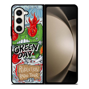 GREEN DAY REVOLUTION RADIO TOUR Samsung Galaxy Z Fold 5 Case Cover GREEN DAY REVOLUTION RADIO TOUR Samsung Galaxy Z Fold 5 Case Cover