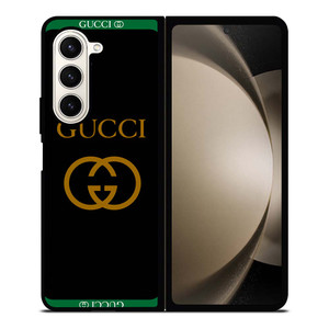 GUCCI ROUND BLACK Samsung Galaxy Z Fold 5 Case Cover