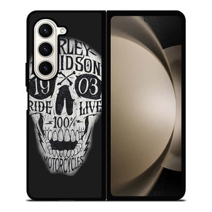 HARLEY DAVIDSON 1903 SKULL Samsung Galaxy Z Fold 5 Case Cover