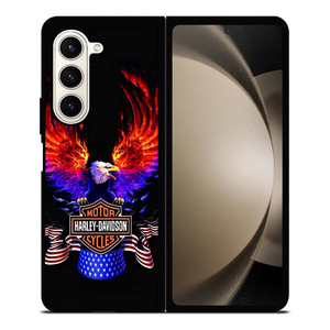 HARLEY DAVIDSON FLAME SWING Samsung Galaxy Z Fold 5 Case Cover