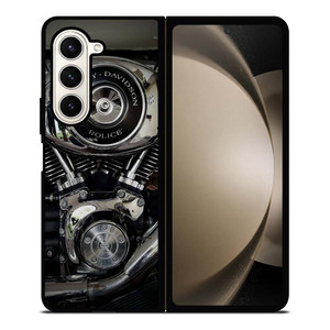 HARLEY DAVIDSON POLICE ENGINE Samsung Galaxy Z Fold 5 Case Cover