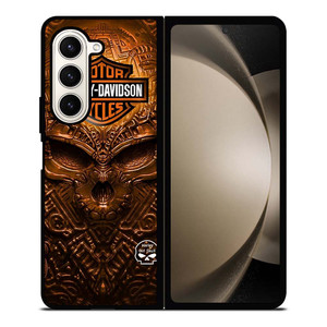 HARLEY DAVIDSON SKULL METAL MOTOR Samsung Galaxy Z Fold 5 Case Cover
