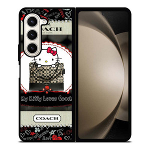 HELLO KITTY LOVES COACH Samsung Galaxy Z Fold 5 Case Cover