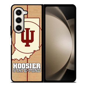 HOOSIER STATE OF MIND INDIANA WOODEN LOGO Samsung Galaxy Z Fold 5 Case Cover