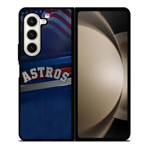 HOUSTON ASTROS AMERICAN FLAG Samsung Galaxy Z Fold 5 Case Cover