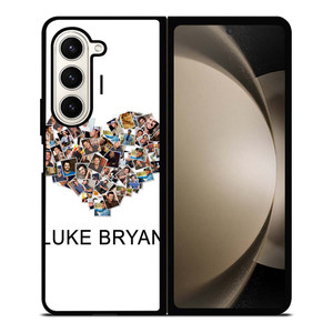 I LOVE LUKE BRYAN COLLAGE Samsung Galaxy Z Fold 5 Case Cover