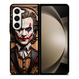 JOKER FACE WOOD Samsung Galaxy Z Fold 5 Case Cover