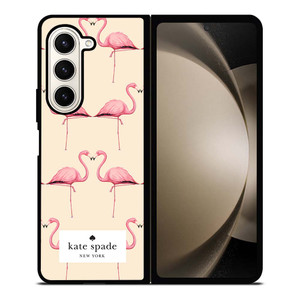 KATE SPADE FLAMINGO Samsung Galaxy Z Fold 5 Case Cover KATE SPADE FLAMINGO Samsung Galaxy Z Fold 5 Case Cover