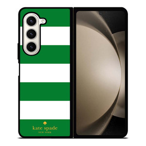 KATE SPADE GREEN STRIPE Samsung Galaxy Z Fold 5 Case Cover KATE SPADE GREEN STRIPE Samsung Galaxy Z Fold 5 Case Cover