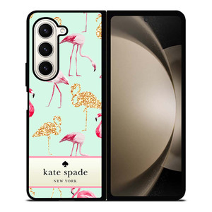 KATE SPADE NEW FLAMINGO Samsung Galaxy Z Fold 5 Case Cover KATE SPADE NEW FLAMINGO Samsung Galaxy Z Fold 5 Case Cover