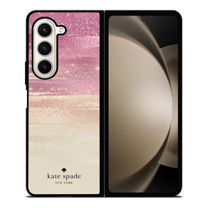 KATE SPADE NEW YORK ROSE GOLD GLITTER Samsung Galaxy Z Fold 5 Case Cover