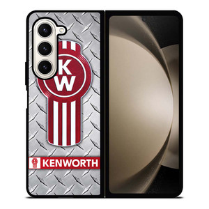 KENWORTH TRUCKS METAL PLATE Samsung Galaxy Z Fold 5 Case Cover KENWORTH TRUCKS METAL PLATE Samsung Galaxy Z Fold 5 Case Cover