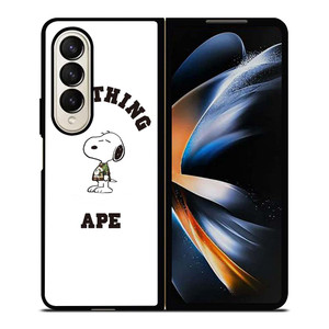 A BATHING APE BAPE SNOOPY Samsung Galaxy Z Fold 4 Case Cover