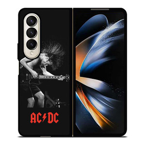 ACDC ROCK BAND LOGO Samsung Galaxy Z Fold 4 Case Cover ACDC ROCK BAND LOGO Samsung Galaxy Z Fold 4 Case Cover