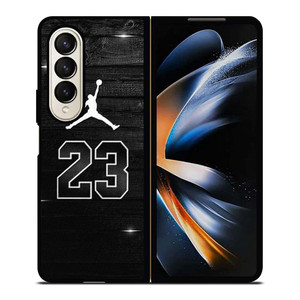 AIR JORDAN 23 WOODEN LOGO Samsung Galaxy Z Fold 4 Case Cover AIR JORDAN 23 WOODEN LOGO Samsung Galaxy Z Fold 4 Case Cover