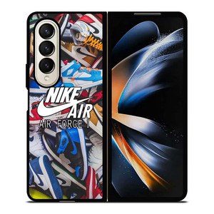 AIR JORDAN NIKE SNEAKERS COLLAGE Samsung Galaxy Z Fold 4 Case Cover AIR JORDAN NIKE SNEAKERS COLLAGE Samsung Galaxy Z Fold 4 Case Cover