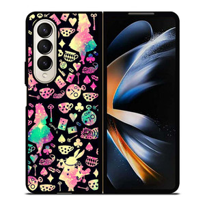 ALICE IN WONDERLAND COLLAGE Samsung Galaxy Z Fold 4 Case Cover ALICE IN WONDERLAND COLLAGE Samsung Galaxy Z Fold 4 Case Cover
