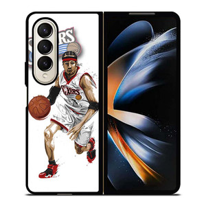 ALLEN IVERSON SIXERS NBA BASKETBALL Samsung Galaxy Z Fold 4 Case Cover ALLEN IVERSON SIXERS NBA BASKETBALL Samsung Galaxy Z Fold 4 Case Cover