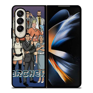 ARCHER CARTOON ALL CAST Samsung Galaxy Z Fold 4 Case Cover ARCHER CARTOON ALL CAST Samsung Galaxy Z Fold 4 Case Cover