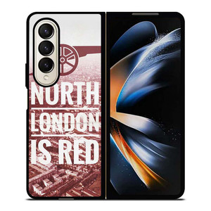 ARSENAL NORTH LONDON IS RED Samsung Galaxy Z Fold 4 Case Cover ARSENAL NORTH LONDON IS RED Samsung Galaxy Z Fold 4 Case Cover