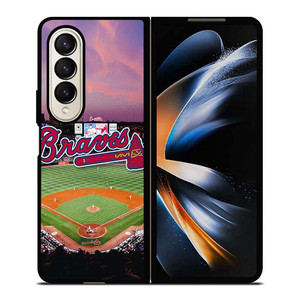 ATLANTA BRAVES BASEBALL ARENA Samsung Galaxy Z Fold 4 Case Cover