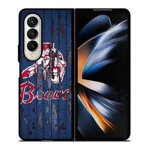 ATLANTA BRAVES RUSTY WOOD Samsung Galaxy Z Fold 4 Case Cover ATLANTA BRAVES RUSTY WOOD Samsung Galaxy Z Fold 4 Case Cover