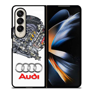 AUDI V8 FSI ENGINE LOGO Samsung Galaxy Z Fold 4 Case Cover AUDI V8 FSI ENGINE LOGO Samsung Galaxy Z Fold 4 Case Cover